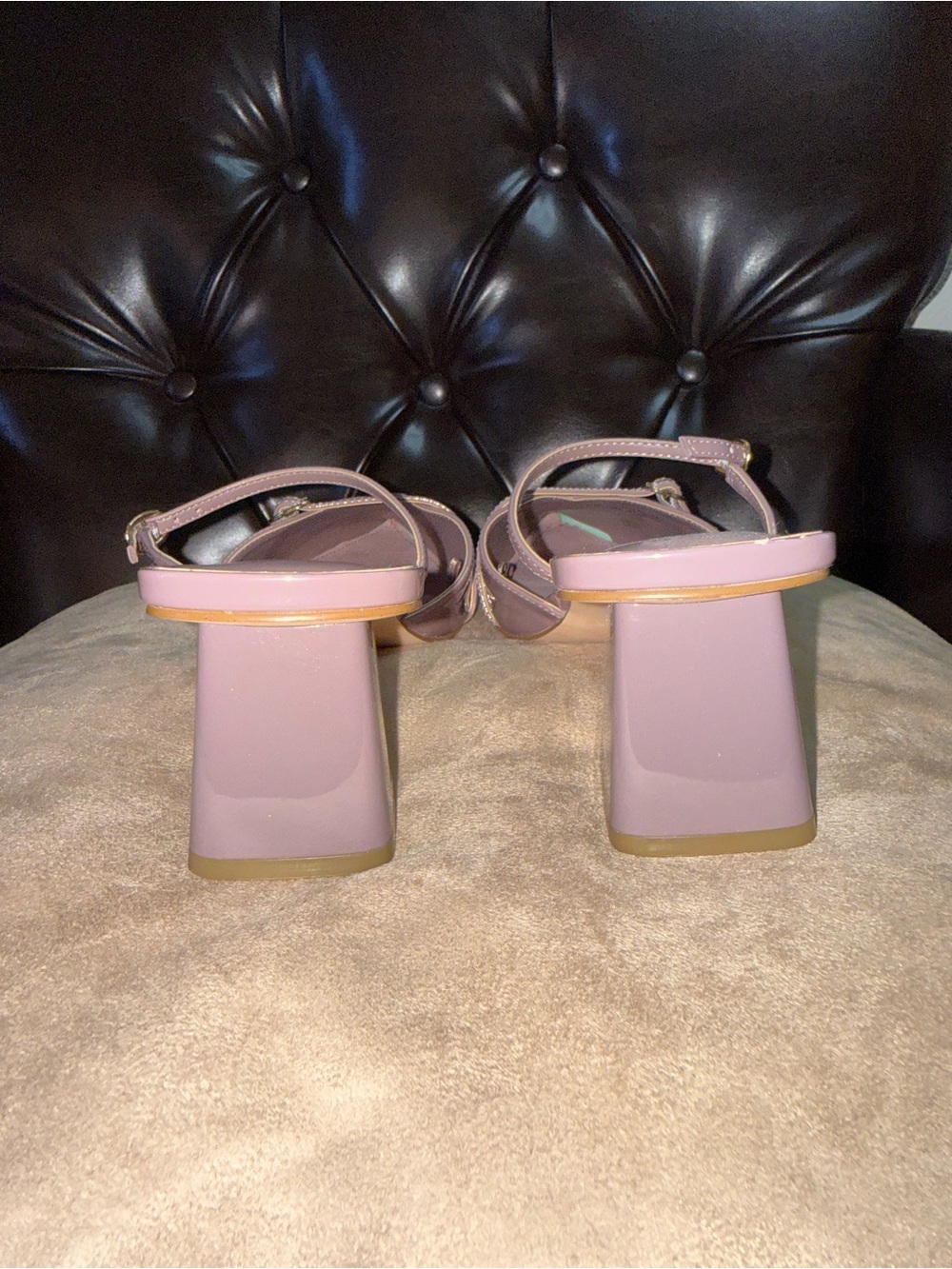 MARC FISHER MAUVE LOW BLOCK HEEL SLING-BACK-Size 11 - Picture 5 of 11